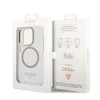 iPhone 14 Pro Max Guess Transparent MagSafe kompatibilis tok arany (GUHMP14XHTRMD) - 6