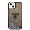 iPhone 14 Plus Guess PC/TPU Liquid Glitter Triangle Logo tok fekete (GUHCP14MLFCTPK) thumbnail