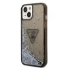iPhone 14 Plus Guess PC/TPU Liquid Glitter Triangle Logo tok fekete (GUHCP14MLFCTPK) thumbnail