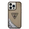 iPhone 14 Pro Max Guess PC/TPU Liquid Glitter Triangle Logo tok fekete (GUHCP14XLFCTPK) - 2