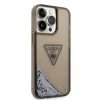 iPhone 14 Pro Max Guess PC/TPU Liquid Glitter Triangle Logo tok fekete (GUHCP14XLFCTPK) - 4