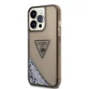 iPhone 14 Pro Max Guess PC/TPU Liquid Glitter Triangle Logo tok fekete (GUHCP14XLFCTPK) thumbnail