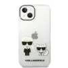 iPhone 14 Karl Lagerfeld PC/TPU Ikonik Karl és Choupette tok átlátszó (KLHCP14SCKTR) thumbnail