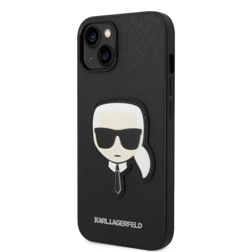 iPhone 14 Plus Karl Lagerfeld PU Saffiano Karl Head tok fekete (KLHCP14MSAPKHK) - 3