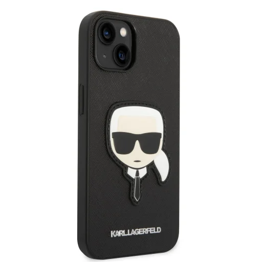 iPhone 14 Plus Karl Lagerfeld PU Saffiano Karl Head tok fekete (KLHCP14MSAPKHK) - 6