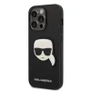 iPhone 14 Pro Karl Lagerfeld PU Saffiano Karl Head tok fekete (KLHCP14LSAPKHK) thumbnail