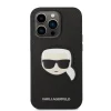 iPhone 14 Pro Karl Lagerfeld PU Saffiano Karl Head tok fekete (KLHCP14LSAPKHK) thumbnail