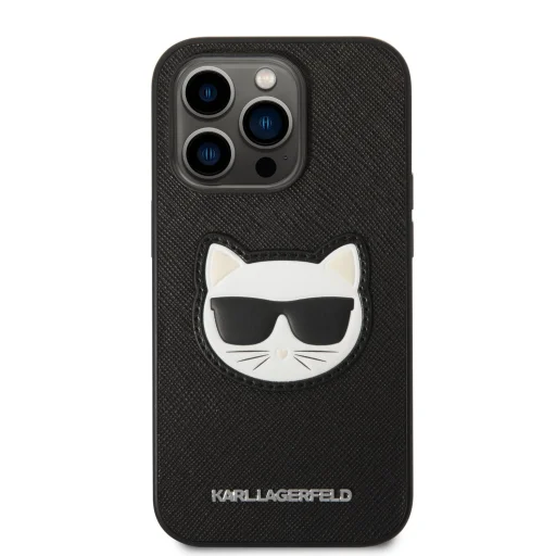 iPhone 14 Pro Max Karl Lagerfeld PU Saffiano Choupette Head tok fekete (KLHCP14XSAPCHK) - 3