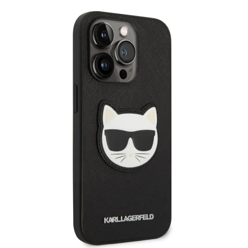 iPhone 14 Pro Max Karl Lagerfeld PU Saffiano Choupette Head tok fekete (KLHCP14XSAPCHK) - 4