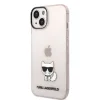 iPhone 14 Plus Karl Lagerfeld Choupette Logo tok rózsaszín (KLHCP14MCTTRI) thumbnail