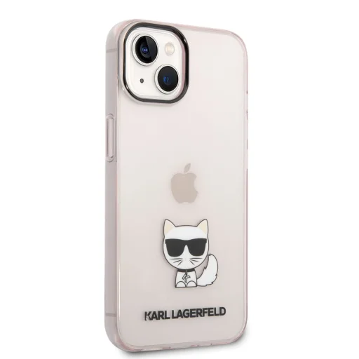 iPhone 14 Plus Karl Lagerfeld Choupette Logo tok rózsaszín (KLHCP14MCTTRI) - 6
