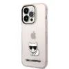 iPhone 14 Pro Karl Lagerfeld Choupette Logo tok rózsaszín (KLHCP14LCTTRI) - 3