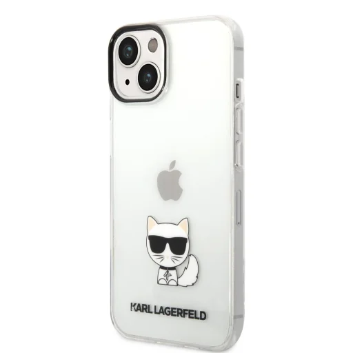 iPhone 14 Plus Karl Lagerfeld Choupette Logo tok átlátszó (KLHCP14MCTTR) - 1