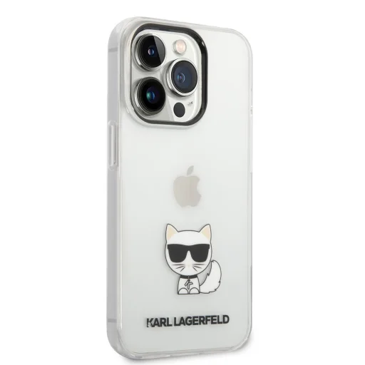 iPhone 14 Pro Max Karl Lagerfeld Choupette Logo tok átlátszó (KLHCP14XCTTR) - 6