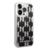 iPhone 14 Pro Karl Lagerfeld Monogram Liquid Glitter tok fekete (KLHCP14LLMNMK) thumbnail