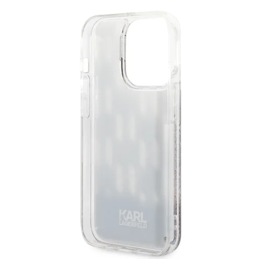 iPhone 14 Pro Karl Lagerfeld Monogram Liquid Glitter tok fekete (KLHCP14LLMNMK) - 2