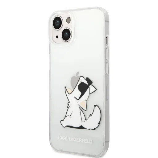 iPhone 14 Plus Karl Lagerfeld PC/TPU Choupette Eat tok átlátszó (KLHCP14MCFNRC) - 1
