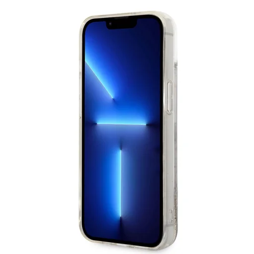 iPhone 14 Karl Lagerfeld Liquid Glitter Karl és Choupette tok arany (KLHCP14SGKCD) - 2