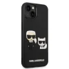 iPhone 14 Karl Lagerfeld Karl és Choupette 3D tok fekete (KLHCP14S3DRKCK) thumbnail