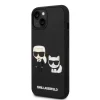 iPhone 14 Karl Lagerfeld Karl és Choupette 3D tok fekete (KLHCP14S3DRKCK) thumbnail