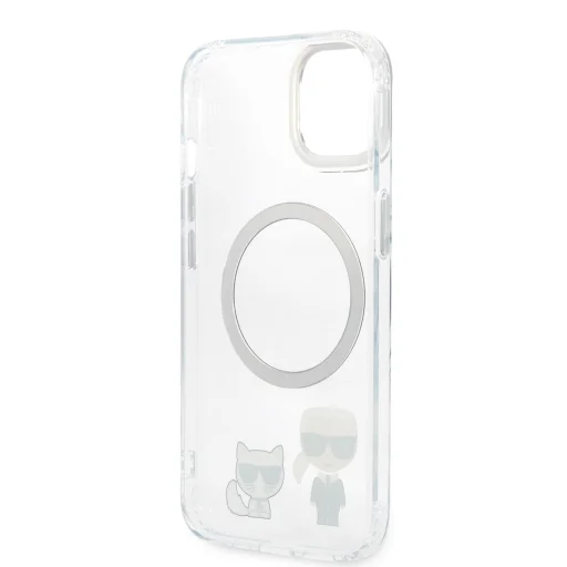 iPhone 14 Karl Lagerfeld Karl és Choupette MagSafe kompatibilis tok átlátszó (KLHMP14SHKCT) - 3