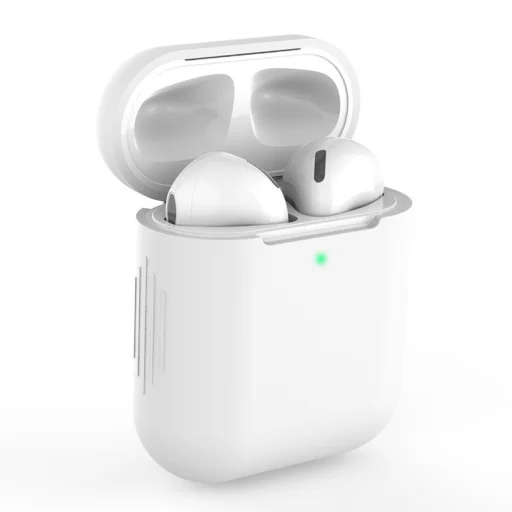AirPods 1/2 szilikon tok fehér - 1