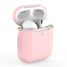 AirPods 1/2 szilikon tok világos rózsaszín
