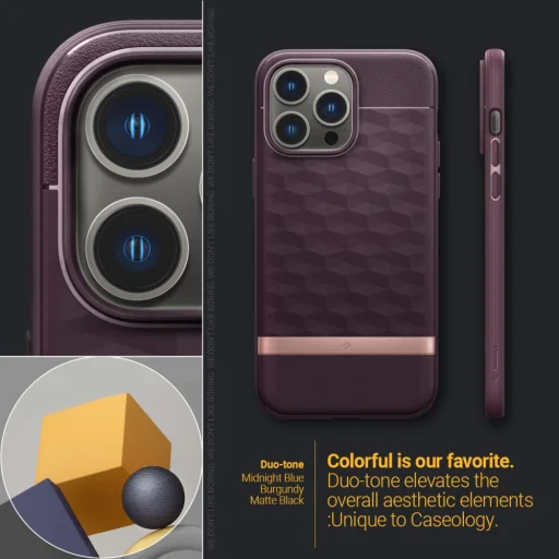 iPhone 14 Pro Max Caseology Parallax Mag Magsafe kompatibilis tok Burgundy - 14