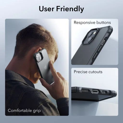  iPhone 14 Plus ESR Air Armor tok frosted fekete - 5