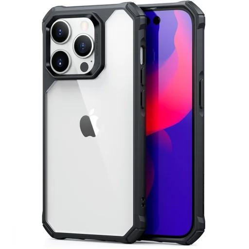  iPhone 14 Pro átlátszó/fekete ESR Air Armor tok - 1