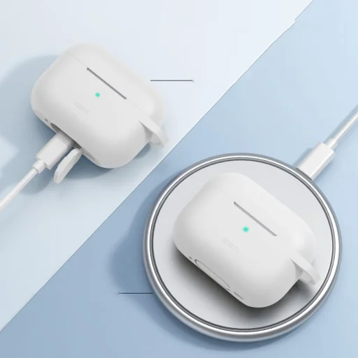 Apple Airpods Pro 1/2 ESR Bounce tok karabinerrel fehér - 4