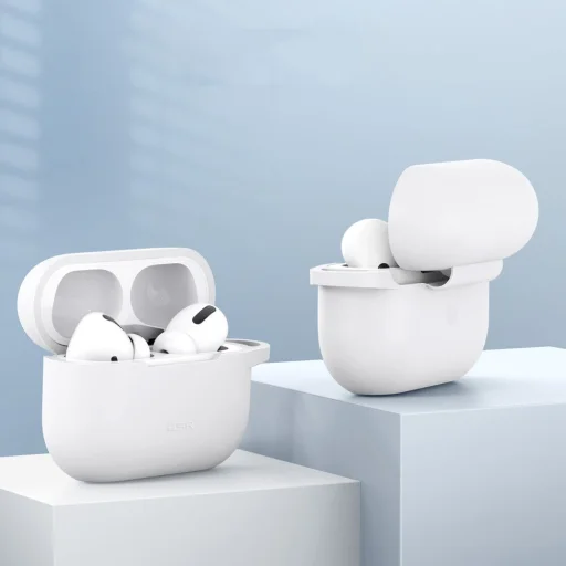 Apple Airpods Pro 1/2 ESR Bounce tok karabinerrel fehér - 2