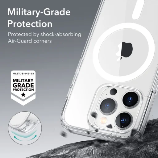  iPhone 14 Pro Max átlátszó ESR CH HaloLock MagSafe tok - 4