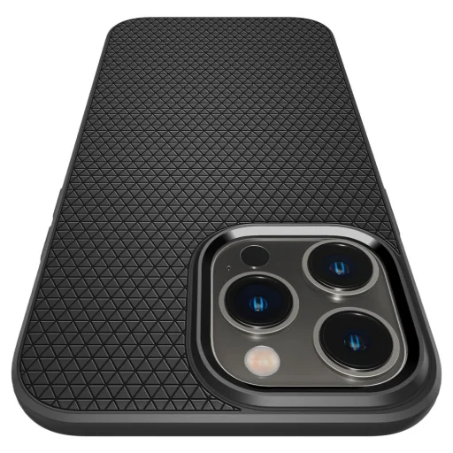 iPhone 14 Pro Spigen Liquid Air flexibilis TPU gél tok matt fekete - 11