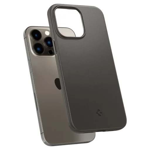 iPhone 14 Pro Max Spigen Thin Fit ultravékony tok Gunmetal (ACS04767) - 8