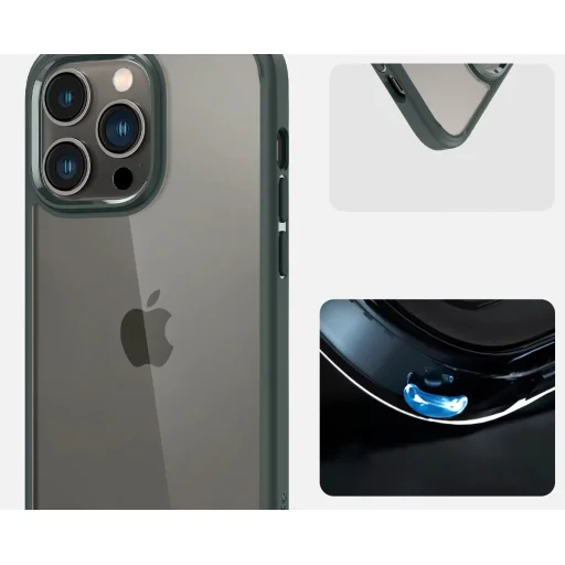 iPhone 14 Pro Spigen Ultra Hybrid tok Abyss zöld (ACS04966) - 10