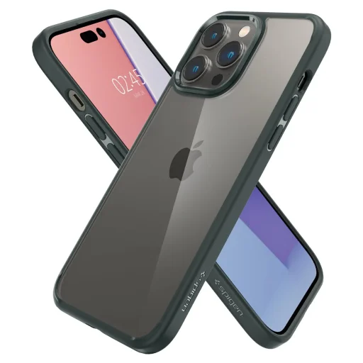 iPhone 14 Pro Spigen Ultra Hybrid tok Abyss zöld (ACS04966) - 4