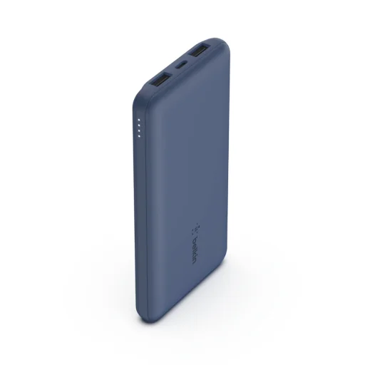 Belkin Boost Charge (10000 mAh) Powerbank USB-C 15W + 2x USB-A + 15cm USB-A - USB-C kábel (BPB011btBL) kék - 5
