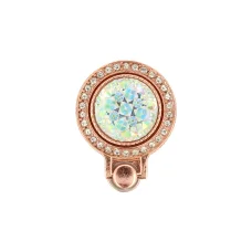 Ring Brilliant Crystal hátlapi gyűrű világosrózsaszín