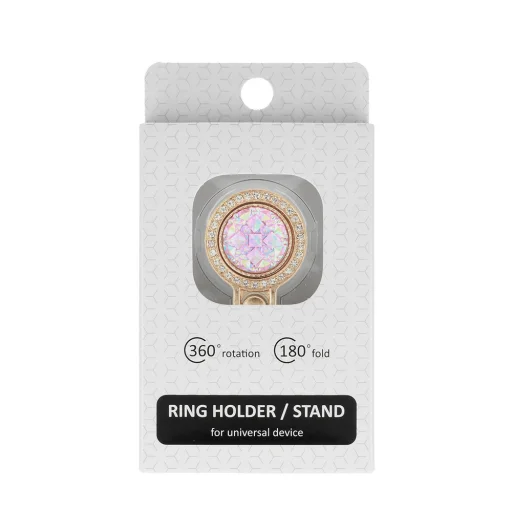 Ring Brilliant Crystal hátlapi gyűrű világosrózsaszín - 2