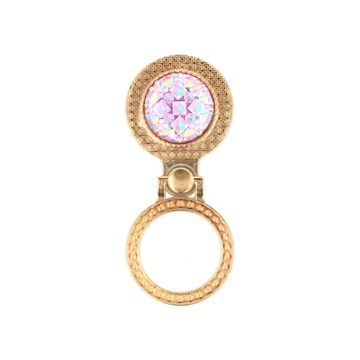 Ring Brilliant Crystal hátlapi gyűrű rózsaszín-arany - 2