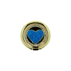 Ring Heart hátlapi gyűrű arany/kék