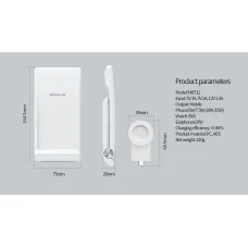 Garmin Watch Nillkin PowerTrio 3 az 1-ben vezeték nélküli töltő fehér