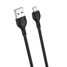 XO NB200 USB - micro USB kábel 1 m 2.1 A fekete
