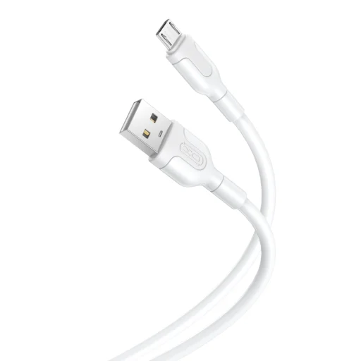 XO NB212 USB - microUSB kábel 1 m 2,1 A fehér - 1