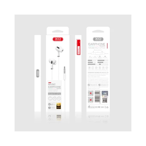 XO EP22 vezetékes fülhallgató 3.5mm jack fehér - 2