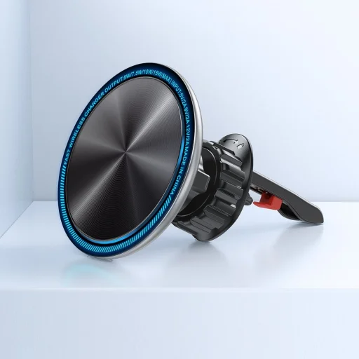 Joyroom autós tartó Qi vezeték nélküli indukciós töltéssel 15 W (MagSafe kompatibilis) szellőzőrácshoz ezüst (JR-ZS290) - 10