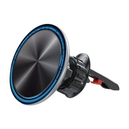 Joyroom autós tartó Qi vezeték nélküli indukciós töltéssel 15 W (MagSafe kompatibilis) szellőzőrácshoz ezüst (JR-ZS290) - 1