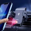 Joyroom automatikus elektromos autós tartó szellőzőrácsra 15 W-os Qi vezeték nélküli töltővel (JR-ZS214) thumbnail
