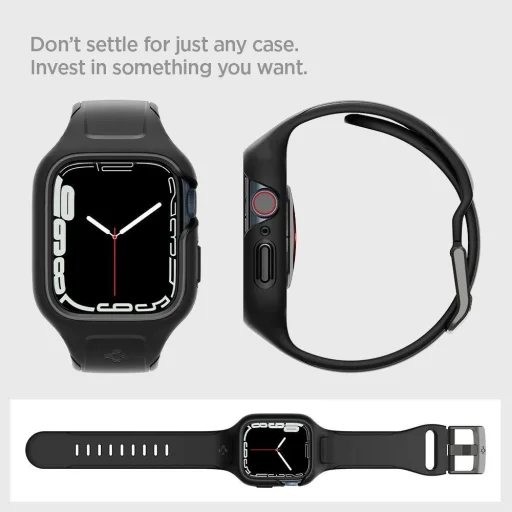 Apple Watch 7 (45 mm) Spigen Liquid Air Pro óraszíj fekete (ACS04182) - 9